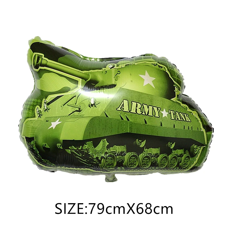 Cartoon Tank Plane Aluminum Film Balloon Boy Toy Birthday Party Baby Shower Festive Inflatable Balloon