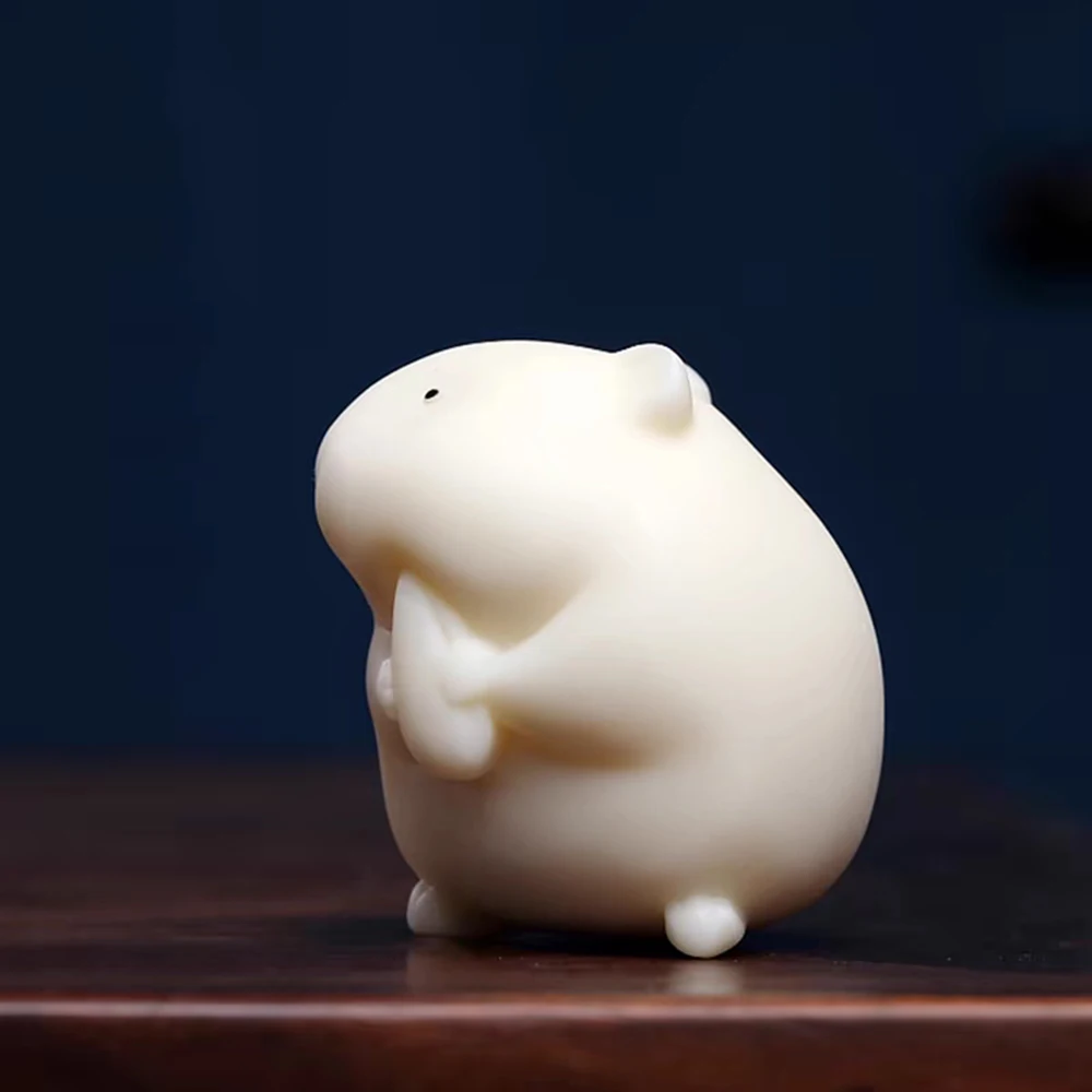 قطعة يد هامستر تاجو جوز ، ماوس لطيف ، زخارف سطح المكتب ، هدية عيد ميلاد ، JW08 ، 5.5x4cm #2