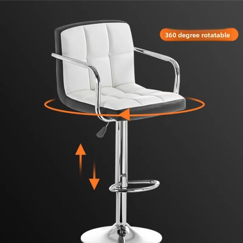 Home Modern bar chair with backrest Reception kitchen counter Bar chair Simple high cadeira para ilha de cozinha furniture