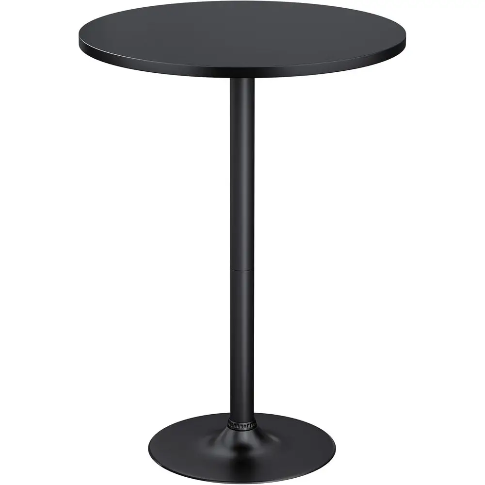 

Round Metal Base Bar Height Cocktail Table, 40.6 Inch, for Dining, Living Room, and Weddings