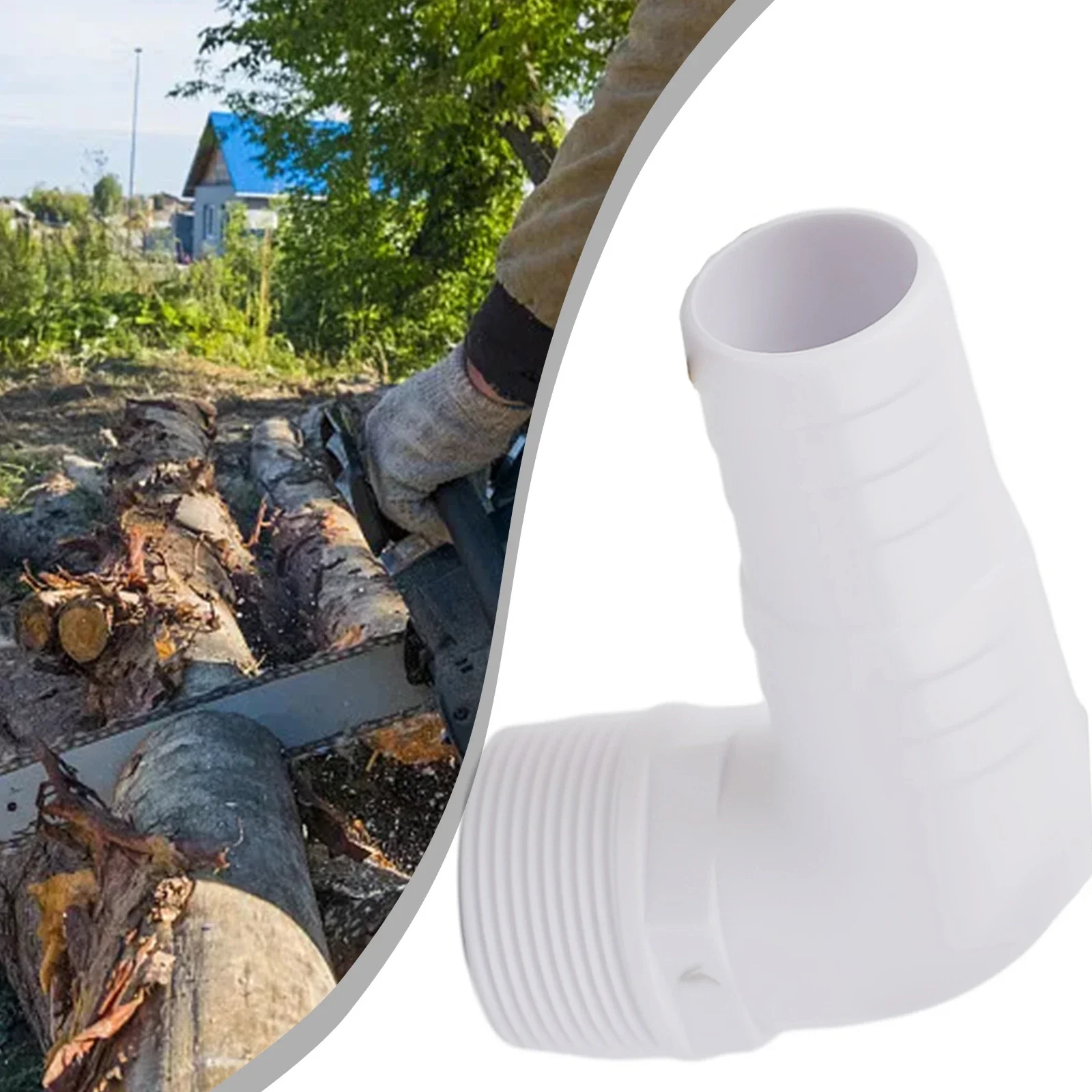 Swimming Pool Elbow Adapter For 1 5 Inch Filter Hose Works With All Pool Filters Including Hourglass Model 89070 Compatible
