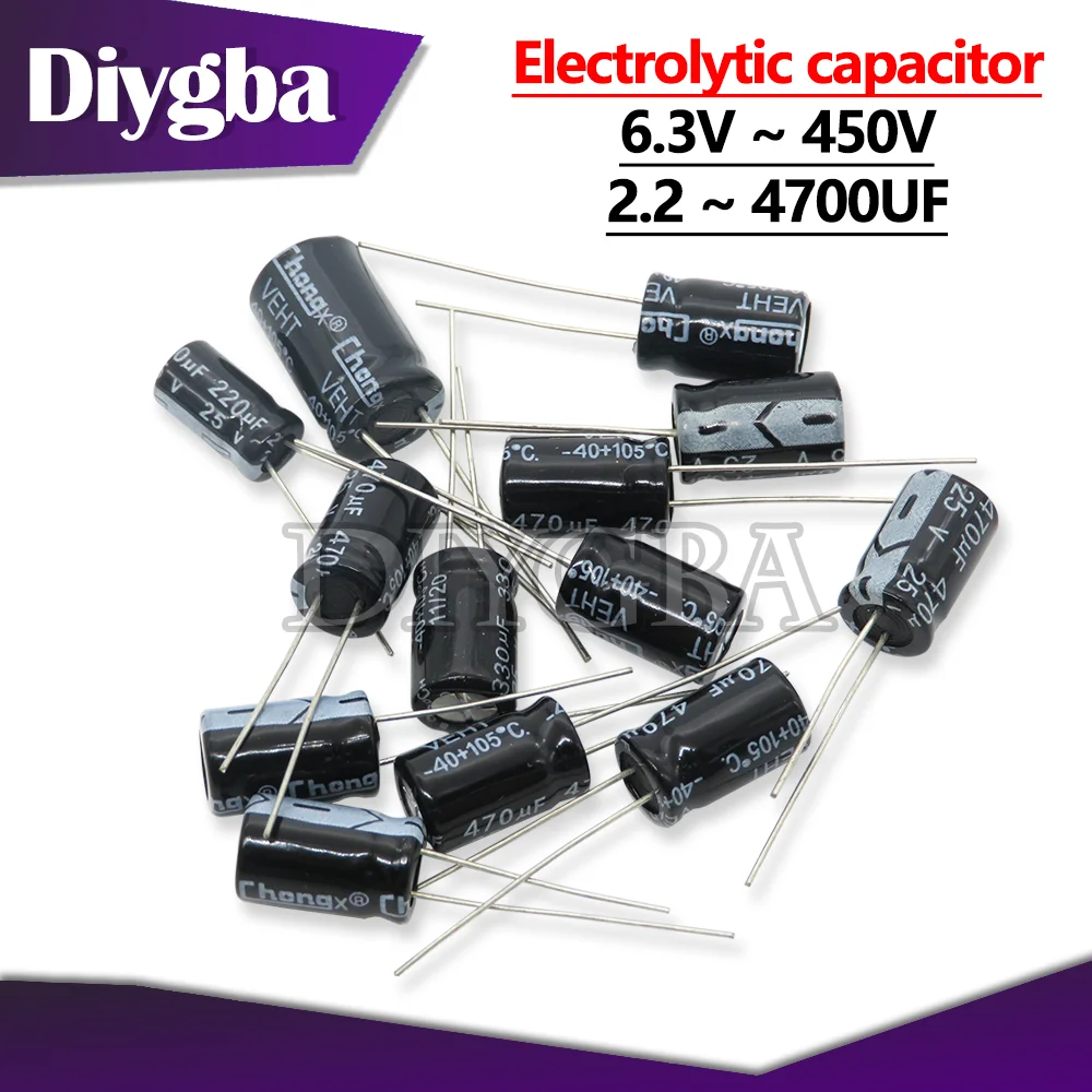 2-50 sztuk 63V 100 160V 200V 250V 400V 450V aluminiowy kondensator elektrolityczny 100UF 220UF 330UF 470UF 680UF 1000UF 1500UF 2200UF