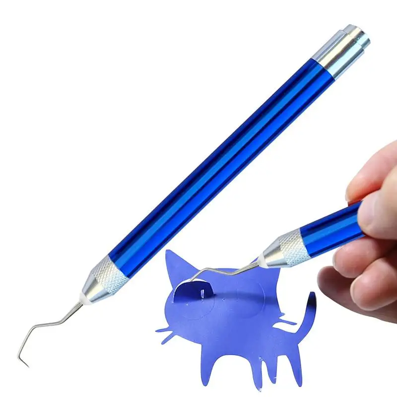 Craft Weeding Tool Vinyl Weeding Tools Set Basic Vinyl Tool Weeding Pen Pin with LED Light DIY Crafting Tool with Pin Hook
