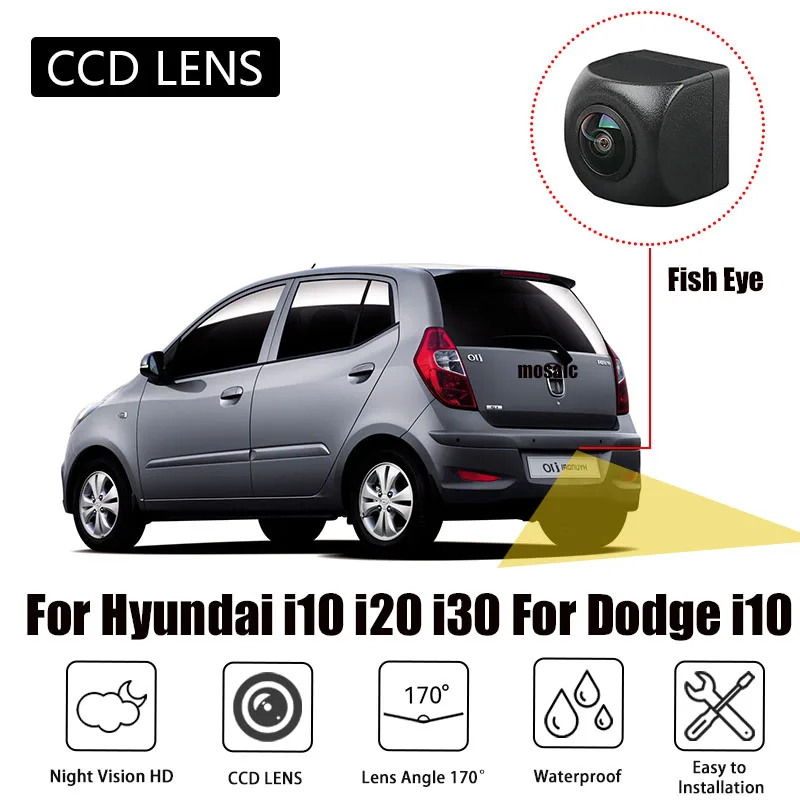 Rear View Camera Accessories For Hyundai i10 i20 i30 2007~2012 Dodge i10 CCD Night Vision Back up Parking Reversing Camera