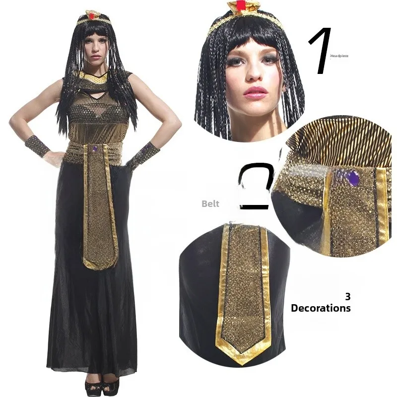 2025 New loween Cosplay Costume Adult Queen Performance Suit eup Dance Traditional Chinese Women's Ethnic Stage Wear
