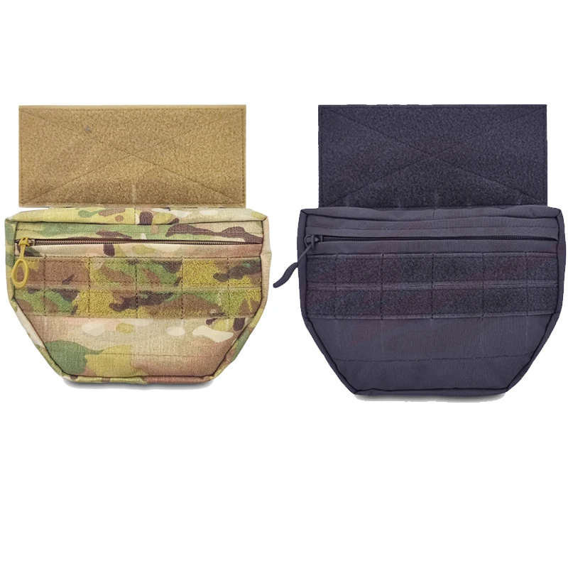 

Tactical Abdominal Pouch Airsoft Chest Rig Fanny Pack Plate Carrier Gear Hunting Vest EDC Molle Sundry Storage Drop Down Bag