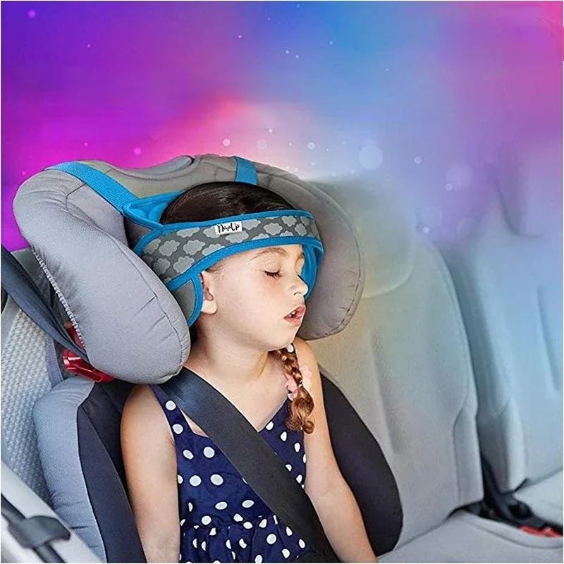 Children\'s Head Restraint Belt Car Safety Seat Infant Headrest  Headrest  Head Sleep Aid with Protective Pad