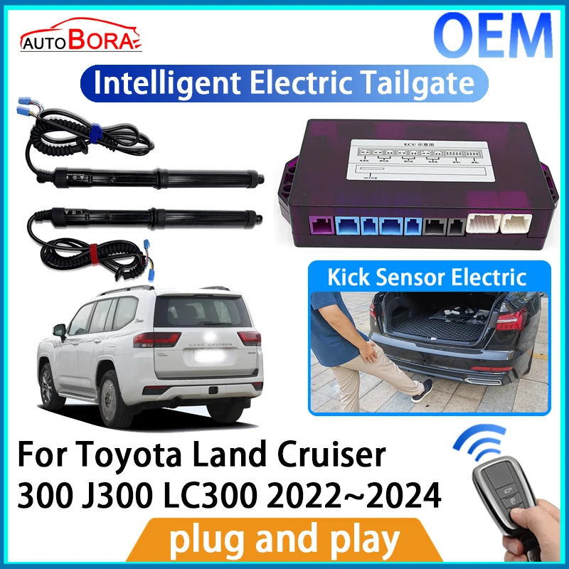 ZhuCamX Intelligent Electric Tailgate Automatic Lifting Kit Remote Control Opener Trunk for Toyota Land Cruiser 300 J300 LC300