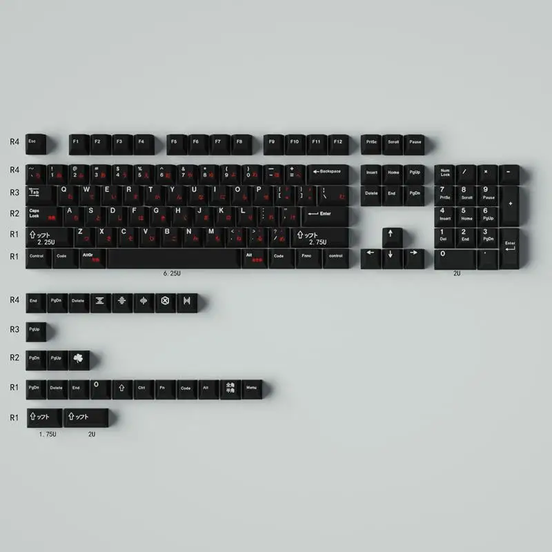 Teclado Mecânico GMK WoB Vermelho, Perfil Cereja, Teclas de Material PBT, Sublimação, 23 Chaves, 129 Chaves, 64, 84, 960