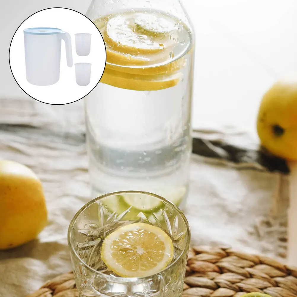 

Cold Water Bottle Set Plastic Kettle Large Opening Cool Jug Household Tea Container Ice Bucket Thickened