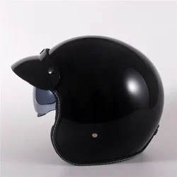 ECE Motorcycle Helmet Open Face Dark Lens With Sun Brim Men Women Summer Scooter Motorbike Moto Bike Helmet