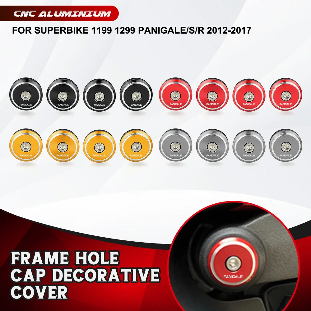 

For DUCATI Ducati SUPERBIKE 1199 1299 Panigale/S/R 2012-2017 Motorcycle Parts Frame Hole Cap Decorative Cover Plug Bolts Screws