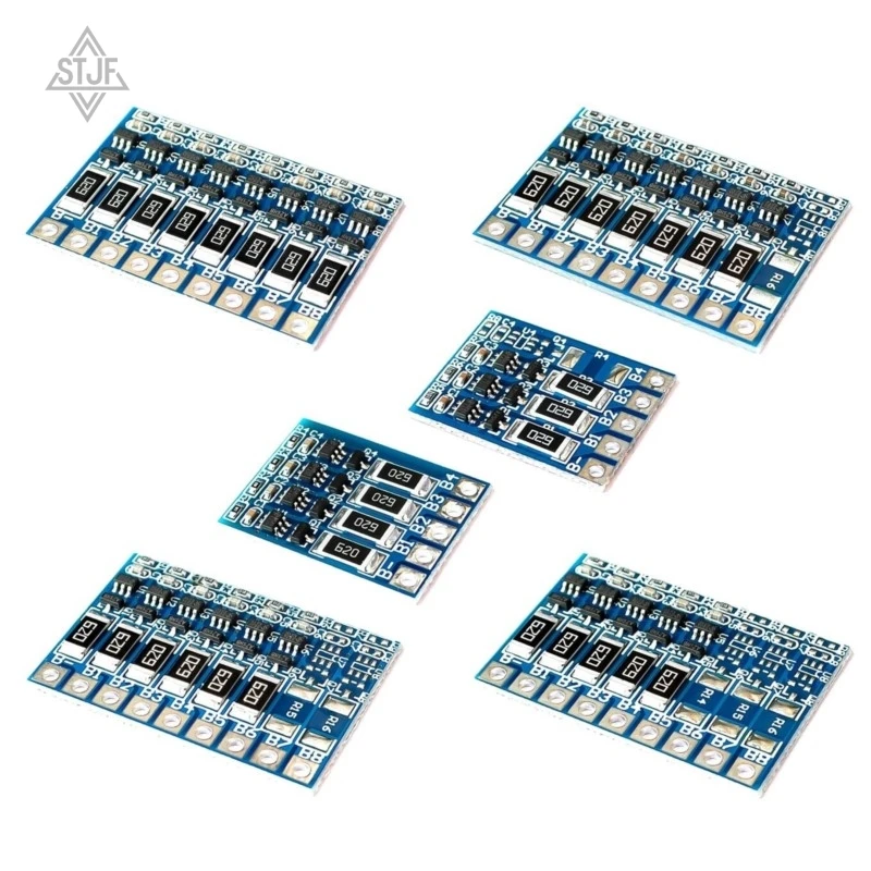 STJF 3S 4S 5S 6S 7S 8S 4.2V Balance Function Protection Board 68mA Li-ion Lipo Battery Lithium 18650 Batteries Balanced