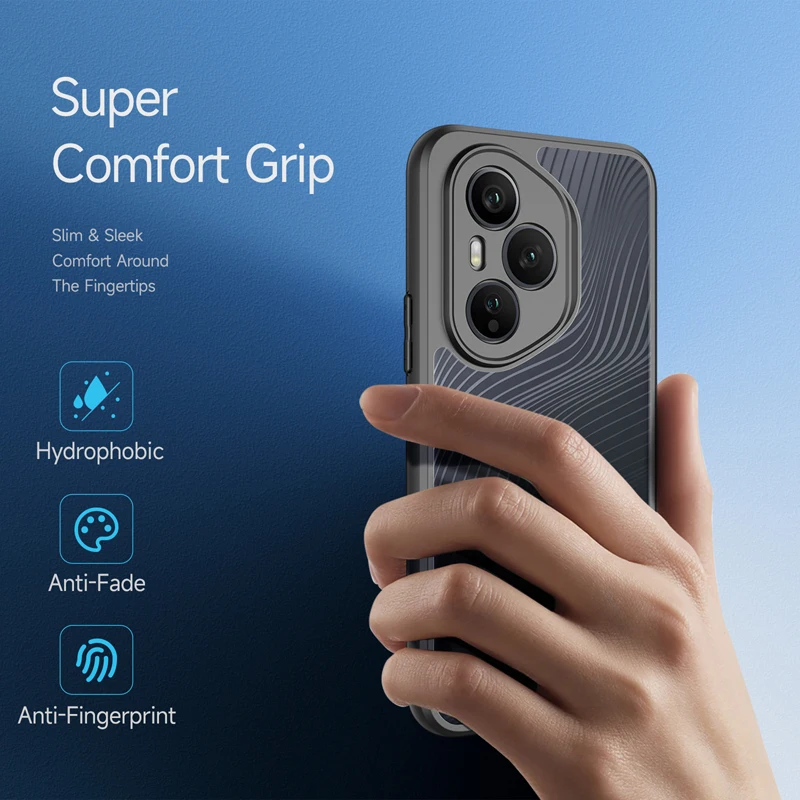 حافظة لهاتف Honor 400, 400 Pro الإصدار العالمي DUX DUCIS Aimo مضادة للسقوط من البولي كربونات الصلب خط متدفق غطاء هاتف بلوري #3