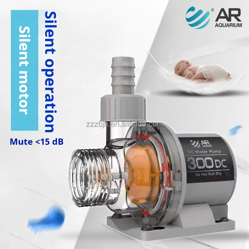 Pompa Akuarium Inverter DC Tegangan Rendah AR 24V DC Ultra Senyap Pompa Sirkulasi Akuarium