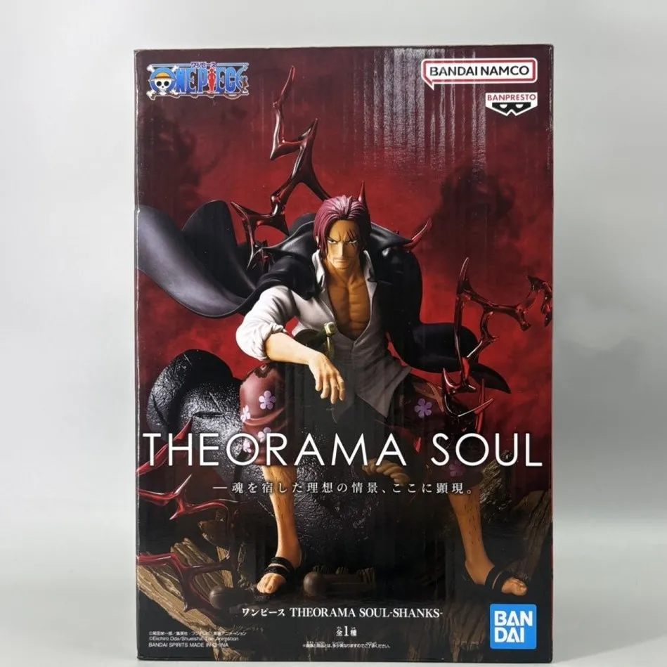 Genuine BANDAI BANPRESTO One Piece Anime THEORAMA SOUL SHANKS PVC Action Figures Figurine Toys Gift