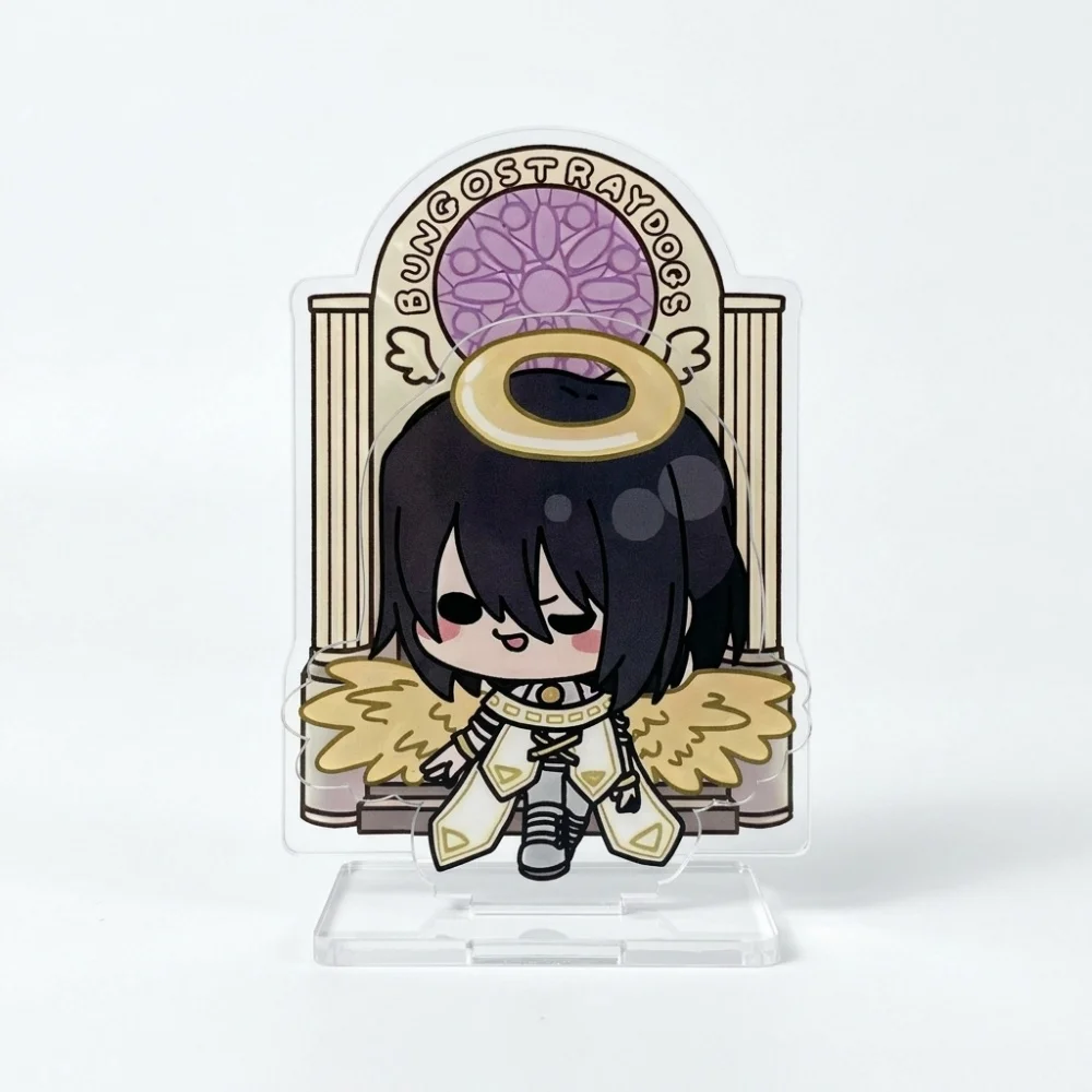 Kawaii Bungo Stray Dogs Angel Series 4 Mochocho Acrylic Stand Figure Dazai Chuuya Atsushi Anime Fans Desktop Ornament Keychain