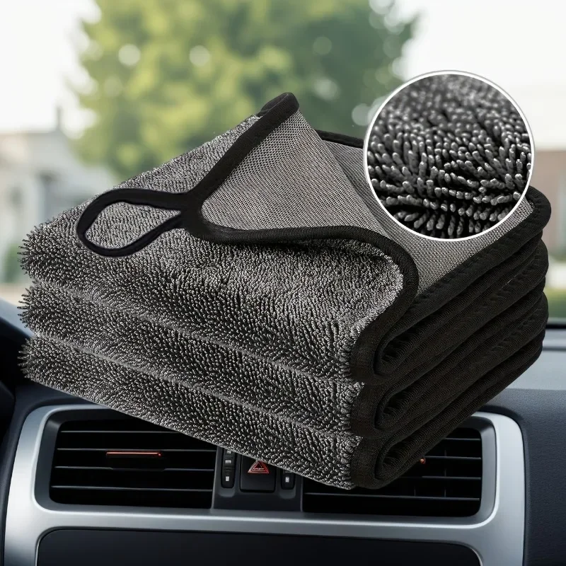 500GSM Car Care Wash Towel Ultra-Absorbent Drying Cloth Microfiber Car Cleaning Towel for Detailing Care