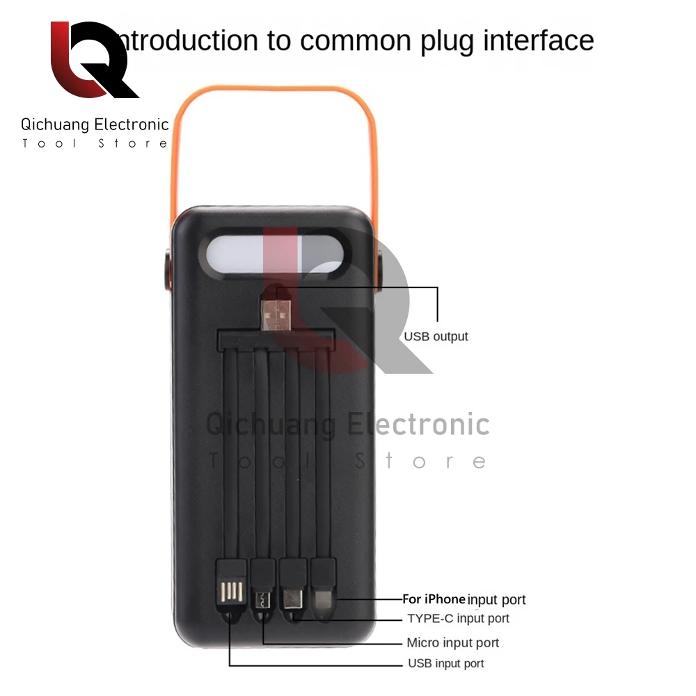 DIY 21 x 18650 PD USB 10W 22.5W Battery Storage Box Fast Wireless Charging Power Bank Case 18650 Battery Holder