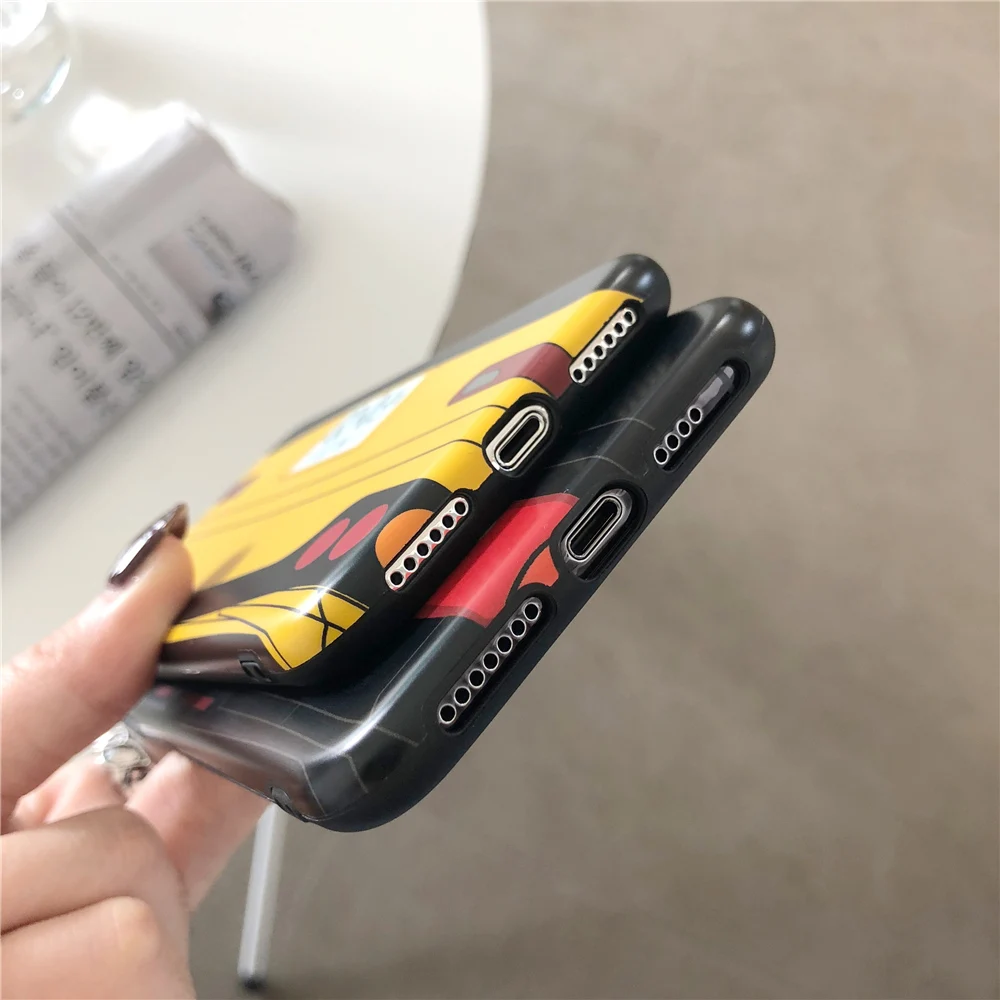 Japan Classic Anime Initial D Car taillight Case For iPhone 14 13 12 11 Pro XR XS Max 8plus JDM AE86 RX-7 EVO Soft Silicon Cover