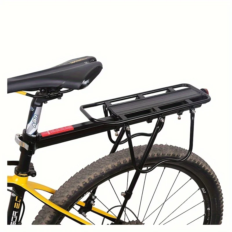 

1pc Cycle Cargo Rack with Reflective Logo, Aluminium Alloy Rear Rack 110 Lbs 5Kg Capacity max.