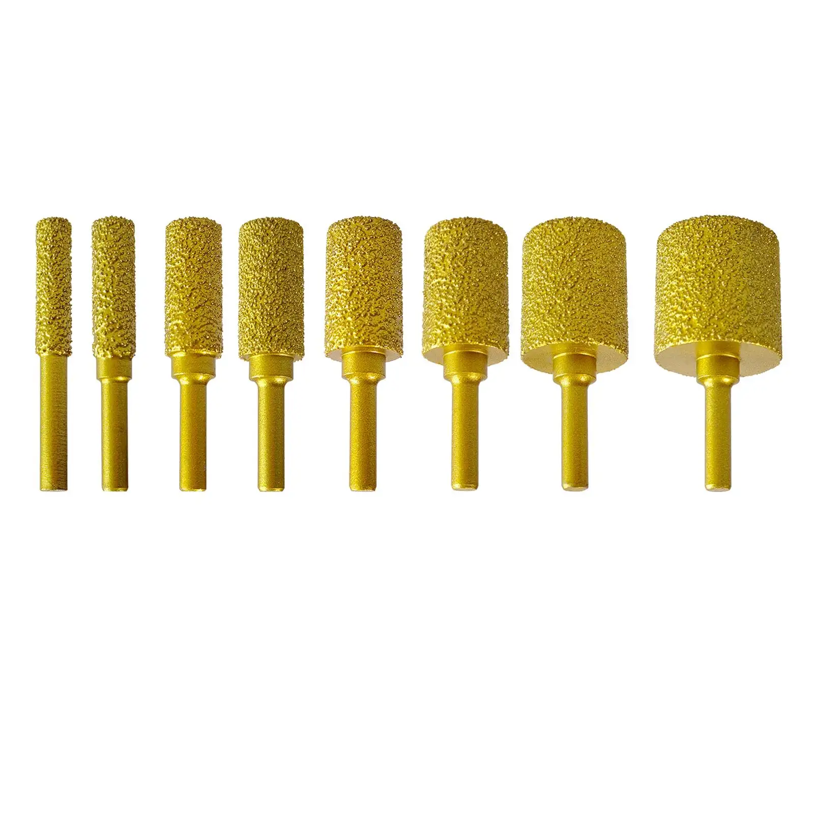 Diamond Grinding Bit Grinding Head 6mm Shank Grinder Accessory 60mm Long Diamond Grinding Burr for Stone Carving