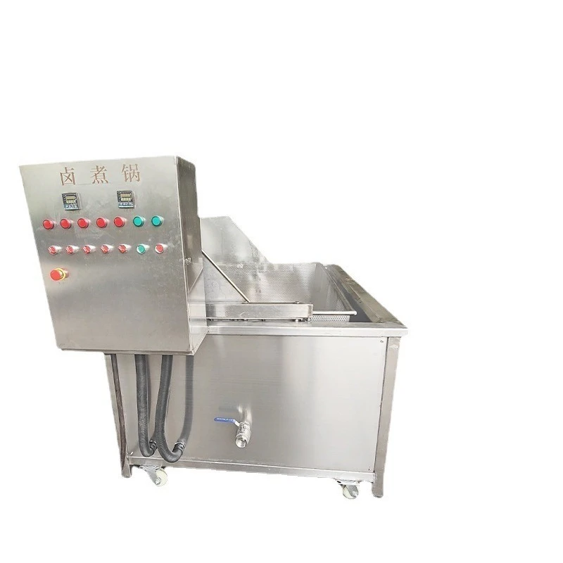 Boiled chicken and duck braised pot, stainless steel automatic turning pot, electric heating braised pot