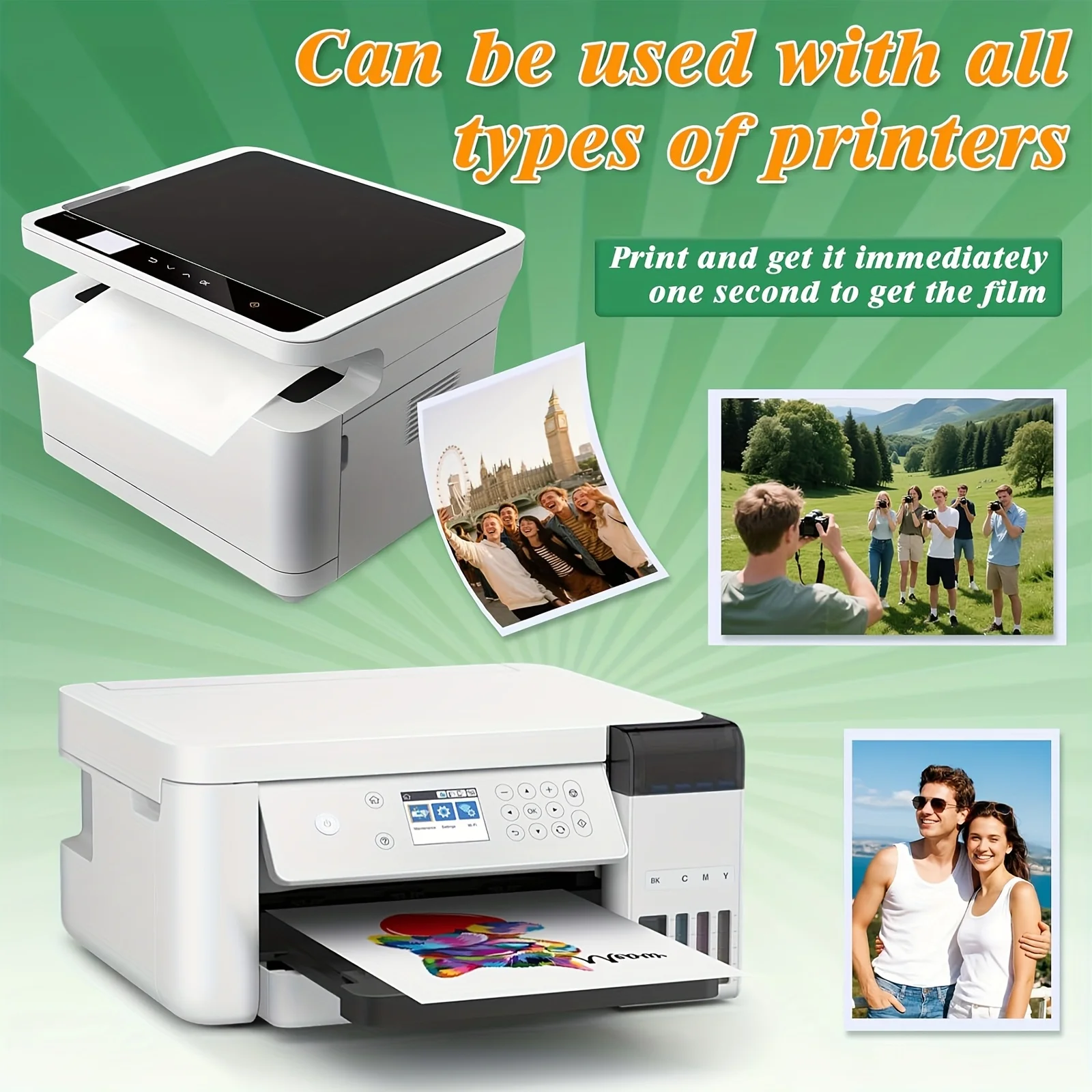 A4 Size Glossy Photo Paper Paper for Inkjet Printer 20 Sheets 180G/200G Photo Paper