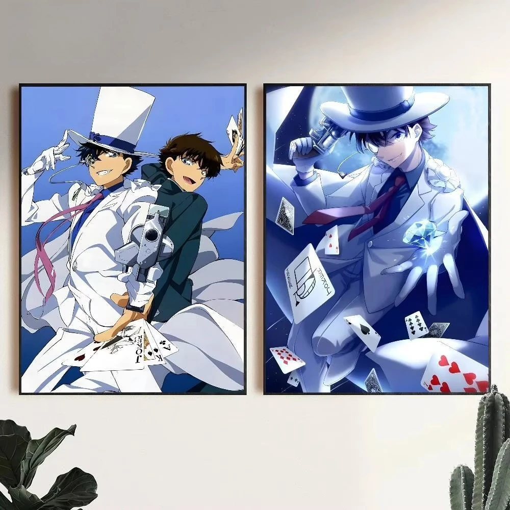 Oil Painting By Number Kit Detective Conan Kaito Kid Magic Anime Canvas Wall Art for Adults DIY Home Decor Gift Frameless