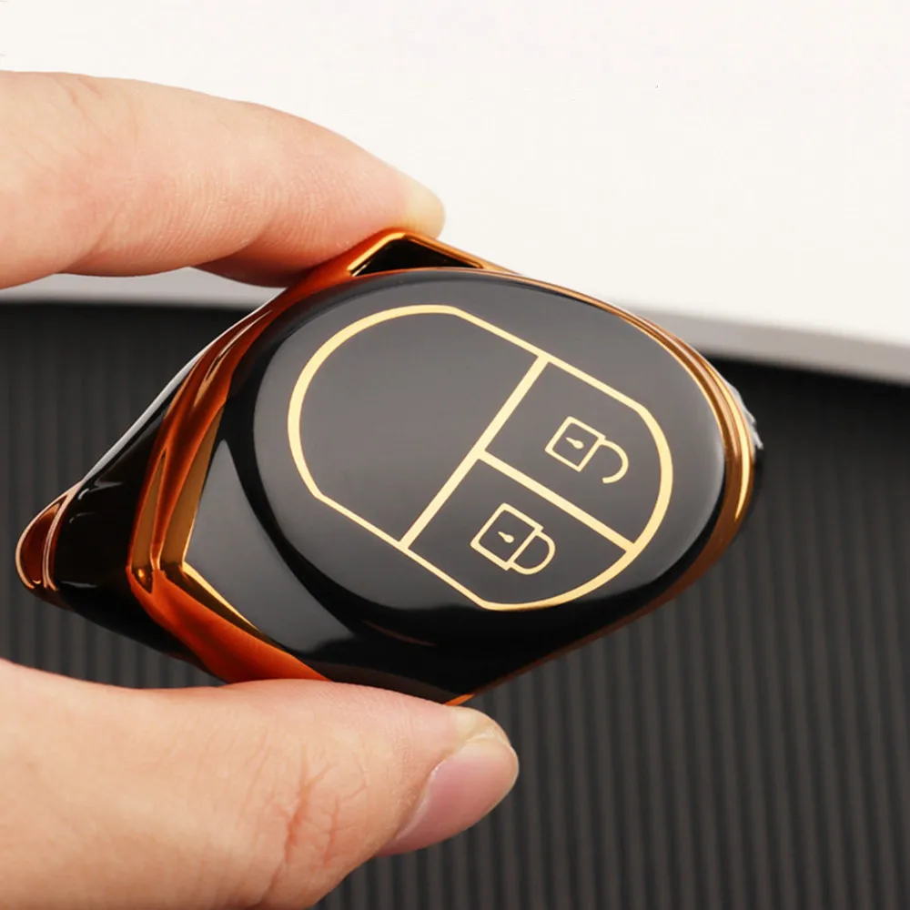 TPU Car Key Case Cover Shell Fob for Suzuki Swift Grand Liana SX4 Window Vitara Amagatarai Keychain Accessories