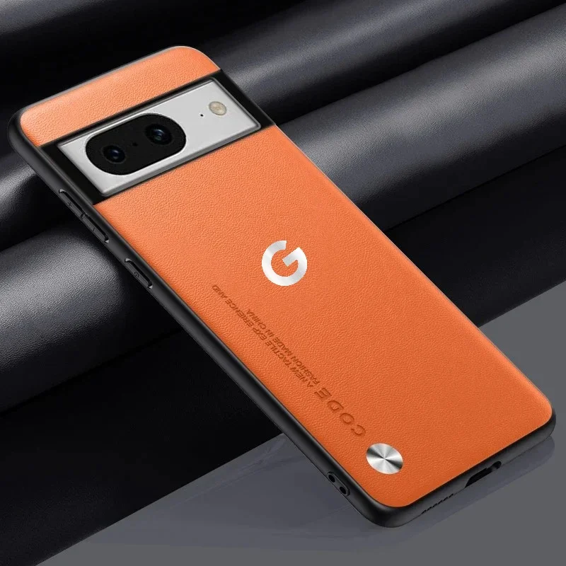 Luxus Business Original Kevlar Leder LOGO Matte Handyhülle für Google Pixel 11 ProXL 10A 9A 8 PU+TPU stoßfeste Schutzhülle