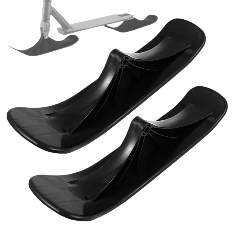 اكسسوارات مزلقة التزلج الشتاء الثلوج سكوتر التزلج زلاجات الأطفال ذات الاستخدام المزدوج التزلج اثنين في واحد سكوتر عجلتين ركوب أجزاء الإطارات #5