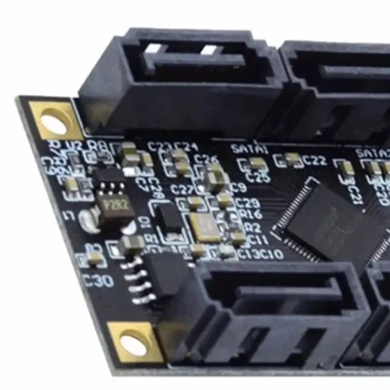 A+E PCI Express Mini PCI-E PCI Express Expansion Card PCI-E Adapter PCI-E To4 Ports SATA 3.0 ESATA PCIE SATA3 6Gbps