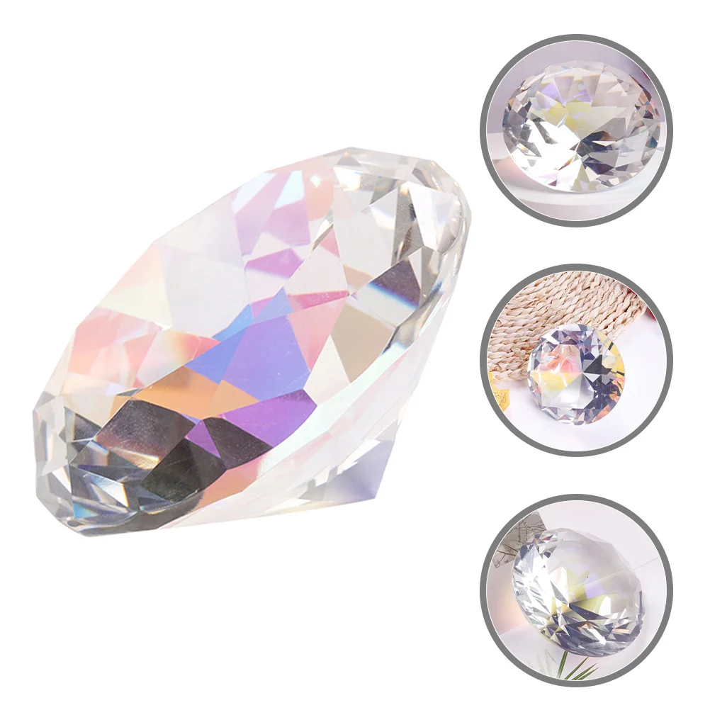 

Large Crystal Paperweight Diamonds Nail Photo Props Manicure Display Tools Salon Models Nail Art Decoration Table Crystals Decor