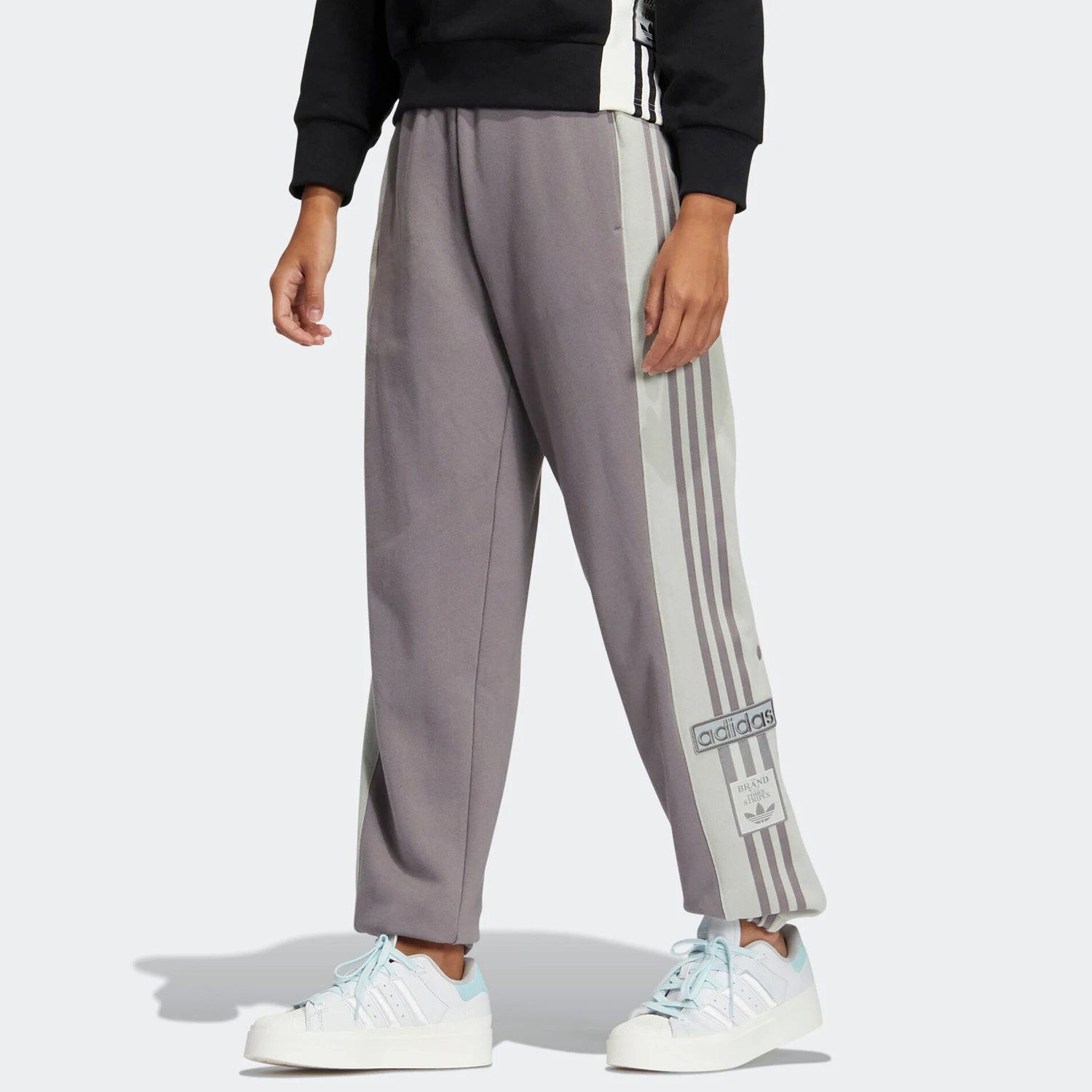 adidas-official-authentic-women's-knit-breathable-tie-waist-sports-pants-ic8128