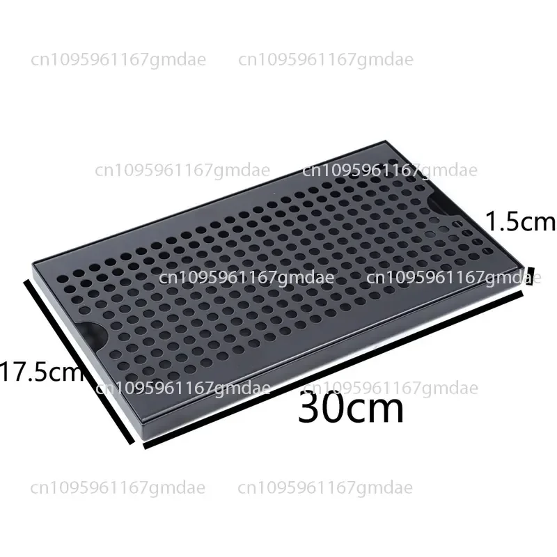 Black 304 Stainless Steel Dripping Tray, Leaking Tray, Bar, Rectangular Water  , Drain Tray, Drain Tray.