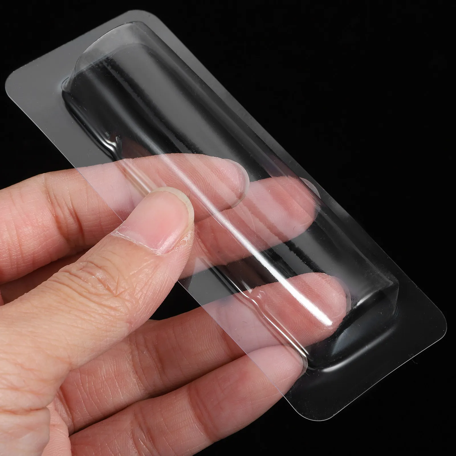 

50Pcs Clear Lip Balm Money Holder Transparent Card Organizer Plastic DIY Dome Pouch for Banknotes Lip Balm Shopping Vouchers