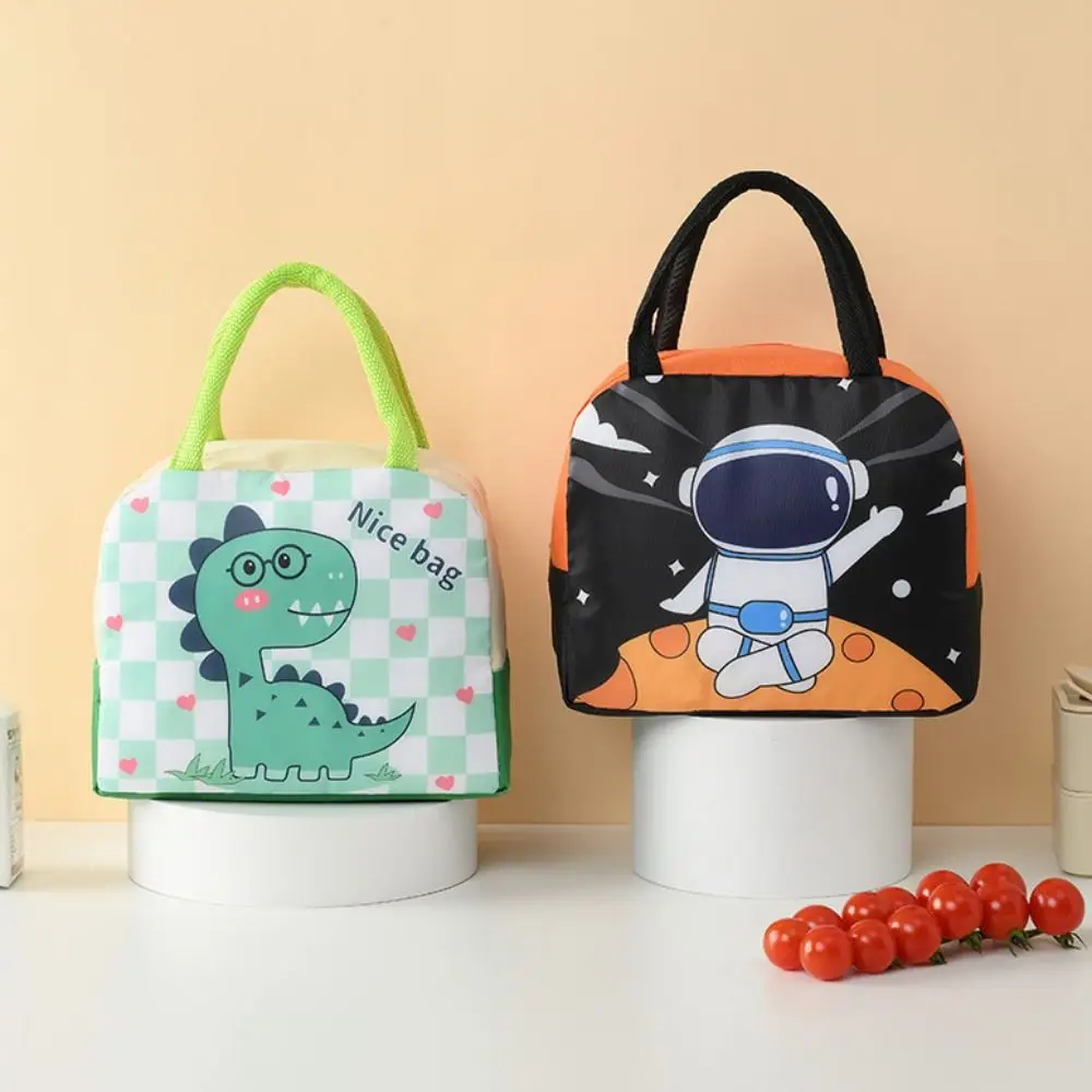 

Cute Cartoon Insulated Lunch Bag Aluminum Foil Thickened Thermal Meal Tote Bag Hand-held Waterproof Food Storage Bag Work