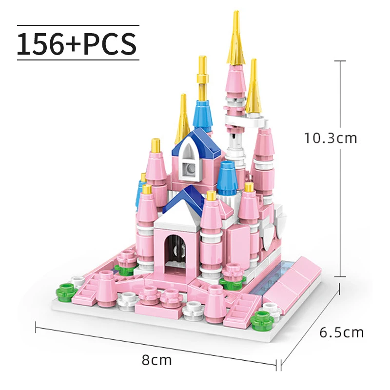 City Series Girls Girl Castle Building Block Create Unique Structures Classic DIY Model Brick Toys Gift for Children Kids