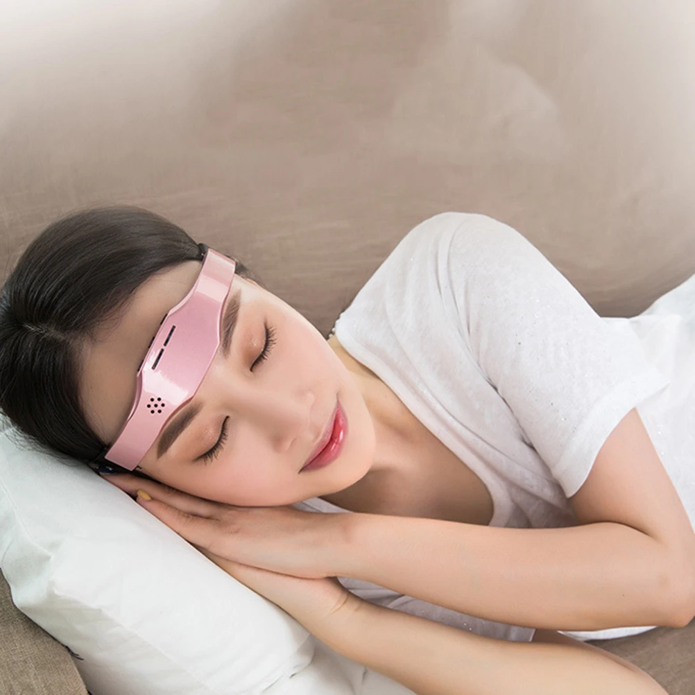 

Physiotherapy Head Device Electric Stimulator for Stress Relief Fatigue Reduction and Better Sleep Wireless Charging Sleep Aid