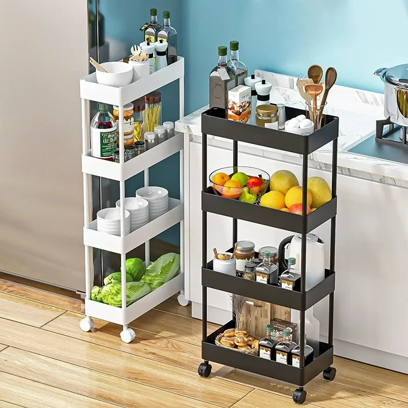 

Storage Trolley Kitchen Cart Organizer Multi-purpose Wheels Things Furniture Storages Auxiliary Carro Con Ruedas Utility Cart