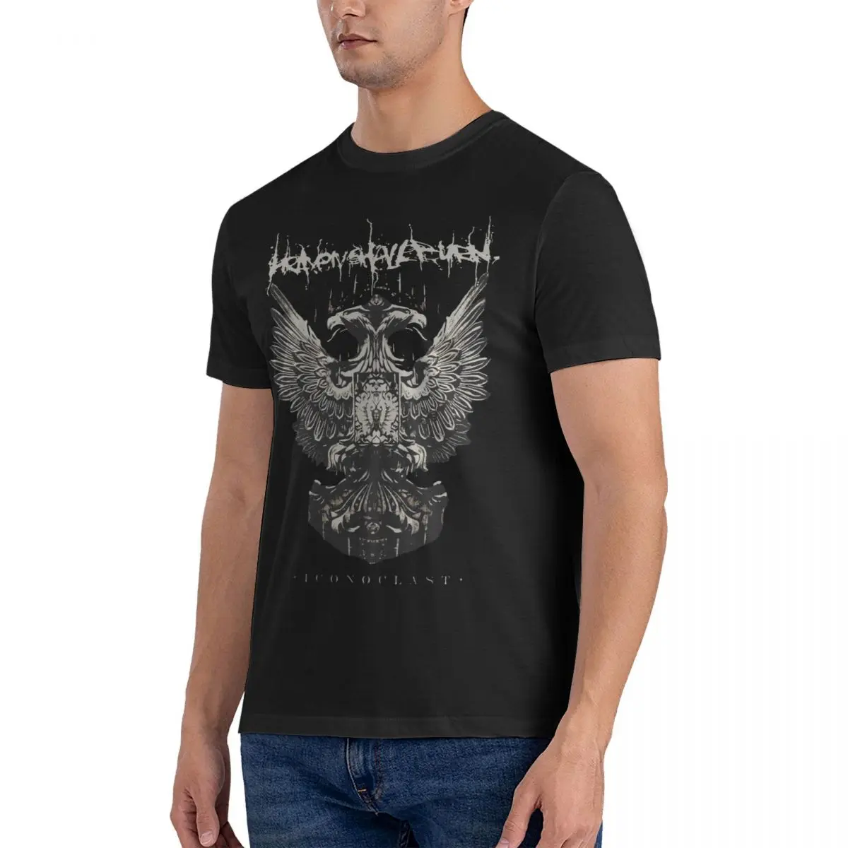 Music Band T-Shirts Men H-Heaven Shall Burn Funny Cotton Tees Round Neck Short Sleeve T Shirts Original Clothes