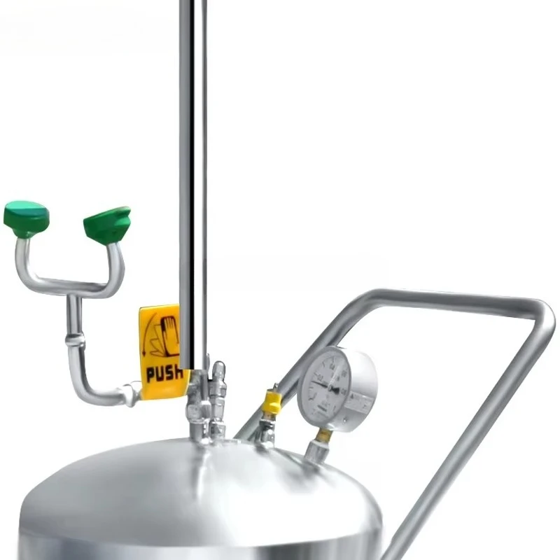 Manufacturer wholesale price supports customized stainless steel portable eye washer with water tank