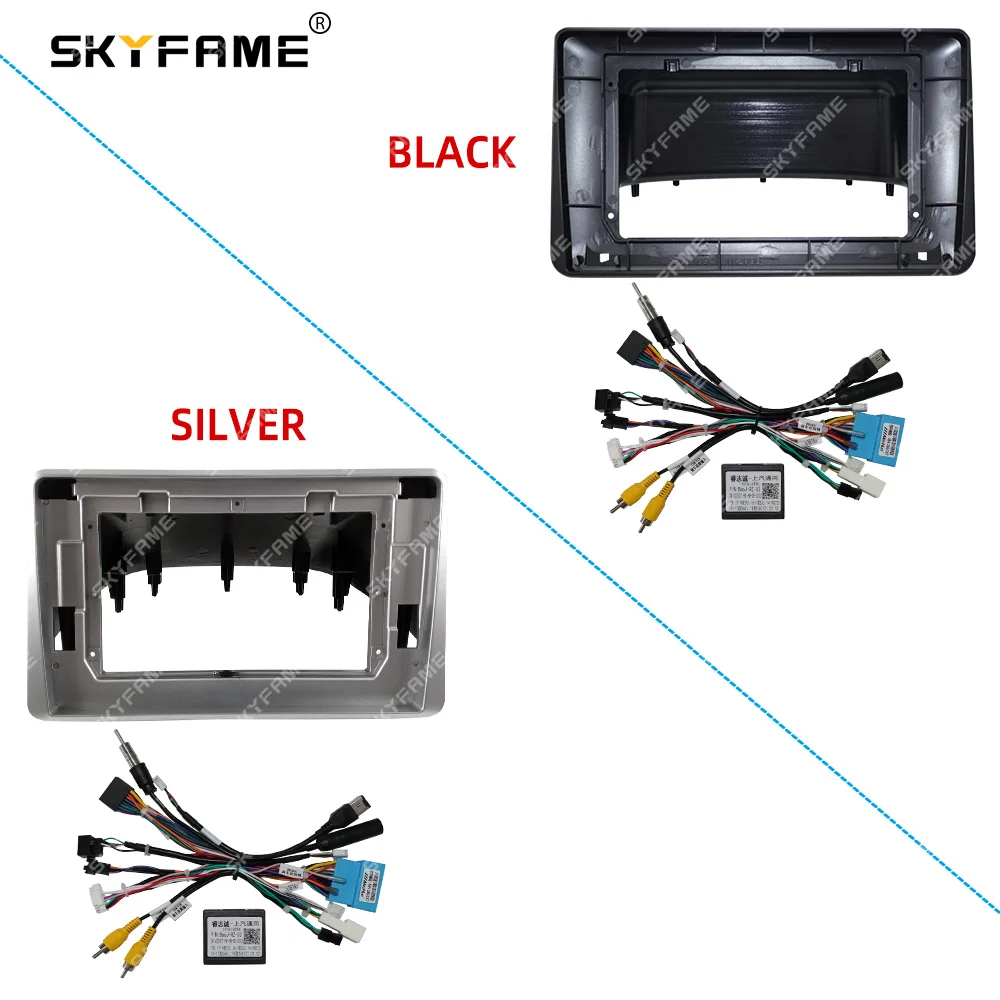 SKYFAME-Adaptador de Fascia para marco de coche, caja Canbus, Kit de Panel de montaje para tablero de Radio Android para Wuling SGMW Baojun 510