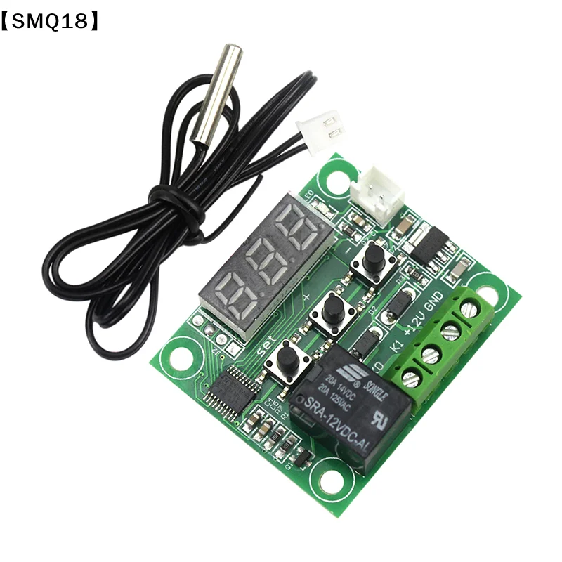 Temperature Controller Switch Module XH W1209 LED Display Digital Thermostat Controller Board Module Waterproof NTC Probe【SMQ】