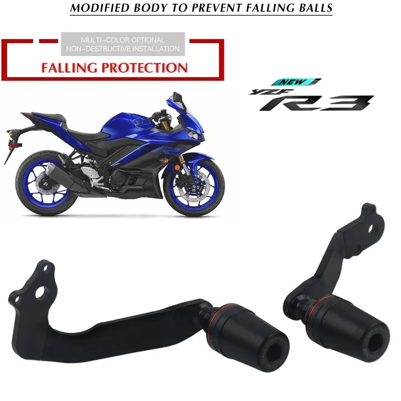 For YAMAHA YZFR3 YZF-R3 YZF R3 2019-2023 Motorcycle Falling Protection Frame Slider Fairing Guard Crash Pad Protector