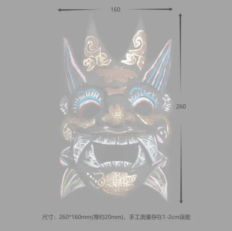 Chinese Traditionele Nuo Opera Masker Lokaal Drama Met Gemaskerde Dansvoorstelling Halloween Kostuum Hars Masker