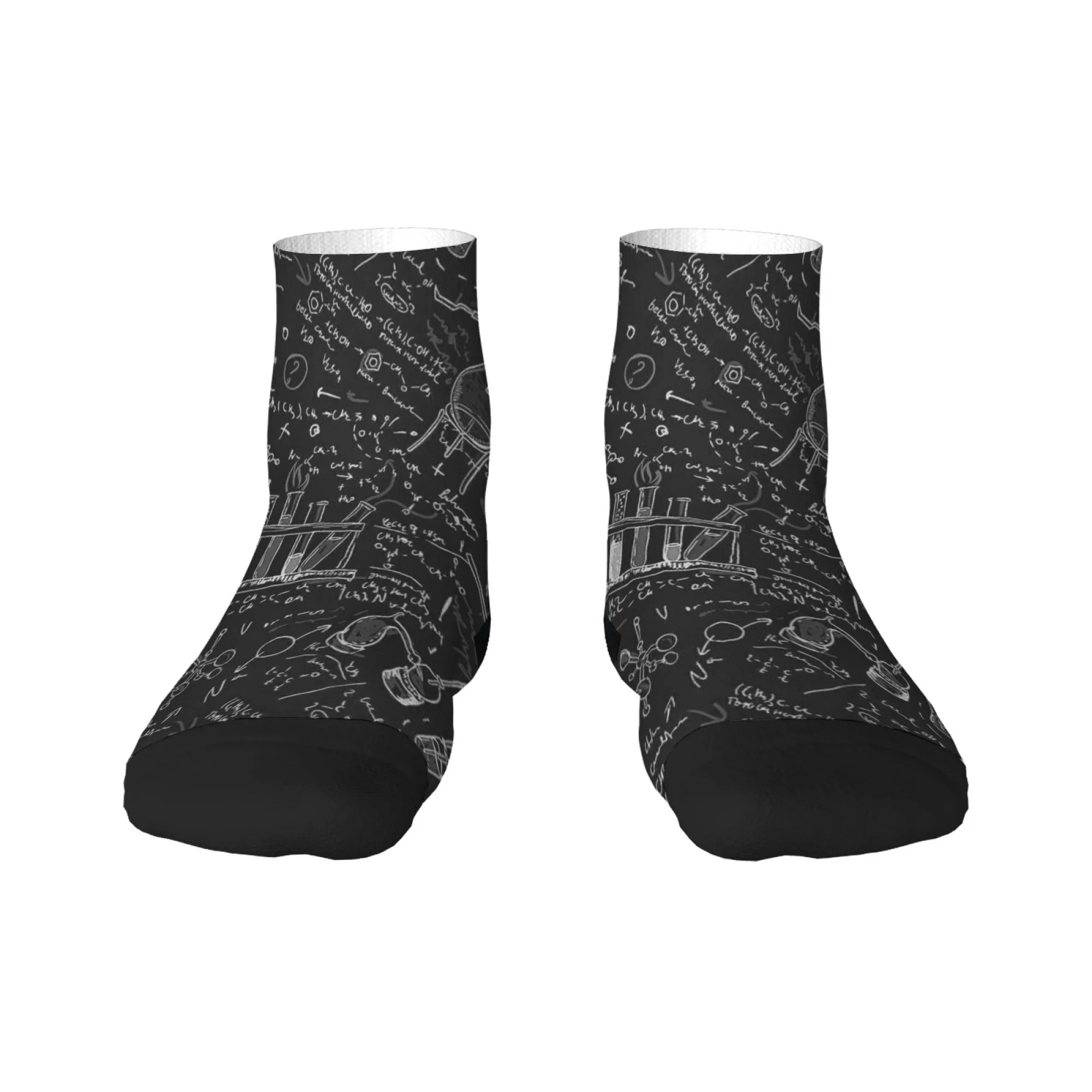 化学科学の知識ノベルティ面白いクルーソックスユニセックスソフトコンフォートカジュアルソックスストリートヒップホップハッピーソックスホリデーギフト