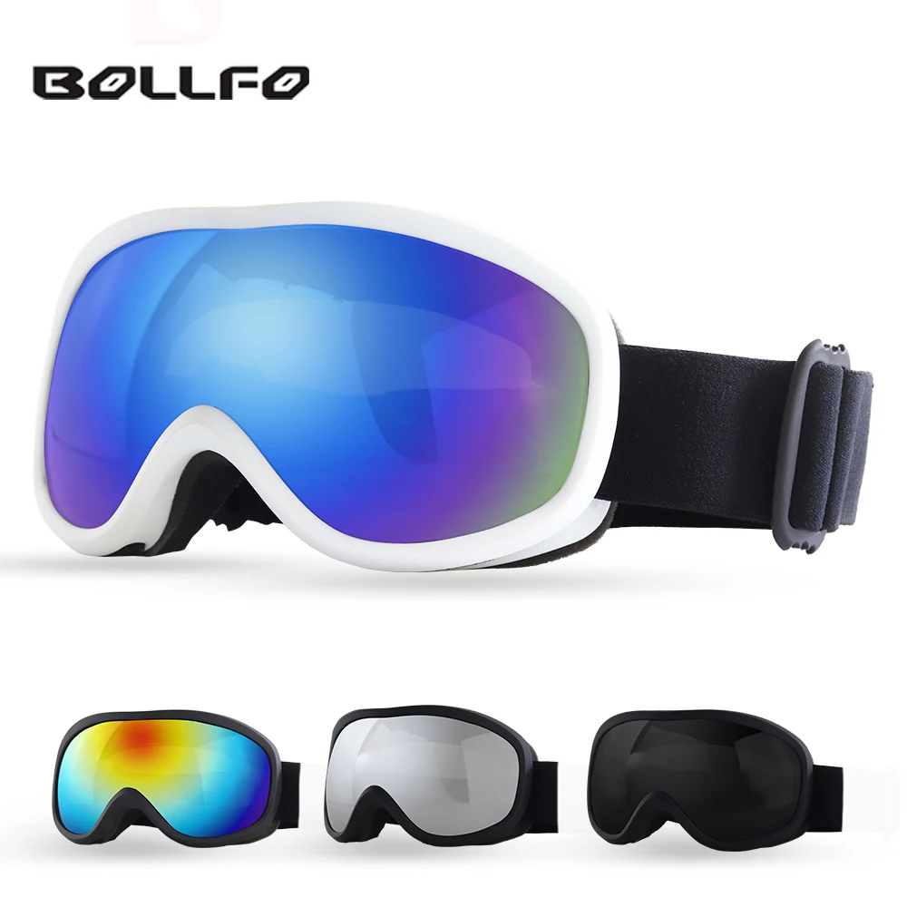 Gafas de esquí antiniebla para hombre y mujer, lentes de moto de nieve, protección UV400, para exteriores, para invierno