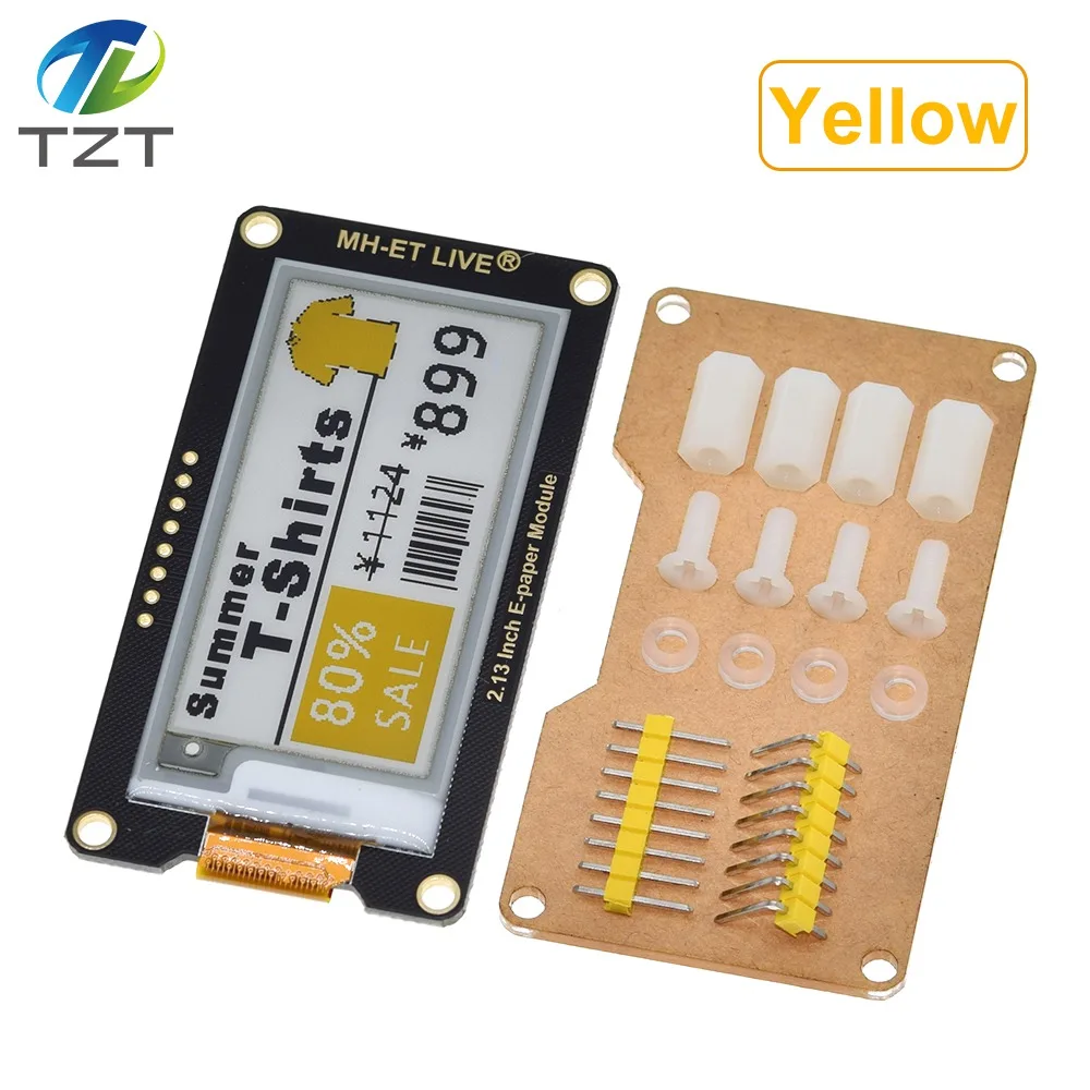 Modulo Epaper da 2,13 pollici da 2,13 pollici E-paper E-Ink Schermo di visualizzazione EInk Supporto SPI per Arduino UNO STM32 Raspberry PI ESP32